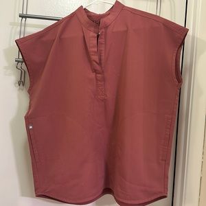 Figs Rafaela top in Mauve, small